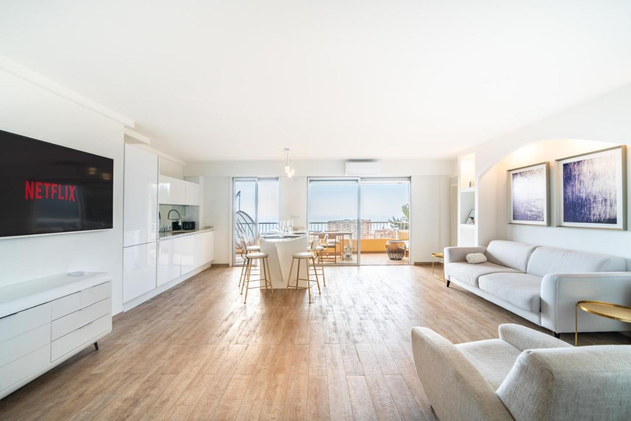 Appartamento Monaco Border, Sea View, Terrace, Free Parking Beausoleil Esterno foto